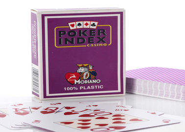 พลาสติก Modiano Poker Index ทำเครื่องหมาย Poker Cards สำหรับเกมคาสิโน